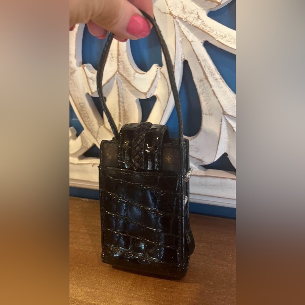 Vintage Brighton Small Bag w/ Rhinestone Heart & Strap - Picture 11 of 11